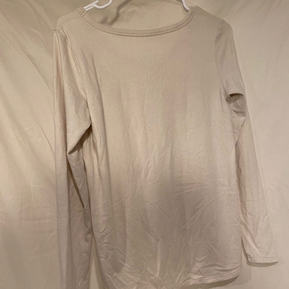 Oatmeal insanely soft v neck - Picture 2 of 3